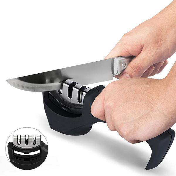 Afiador de Facas e Tesouras 3 em 1 Profissional MasterSharp Pro