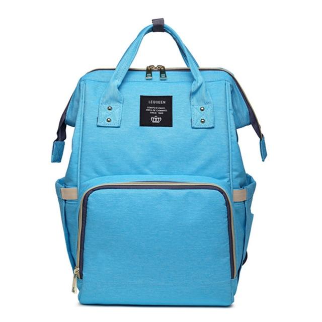 Bolsa Mochila Maternidade Multifunção Impermeável LeQueen - Essential Baby Bag