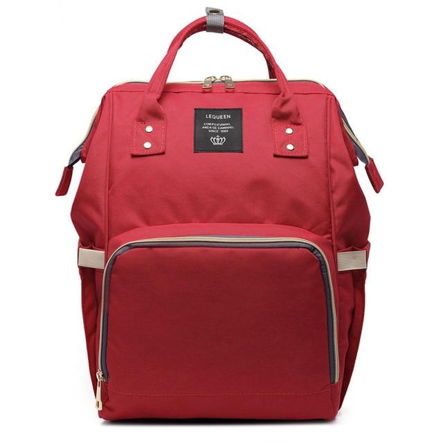 Bolsa Mochila Maternidade Multifunção Impermeável LeQueen - Essential Baby Bag