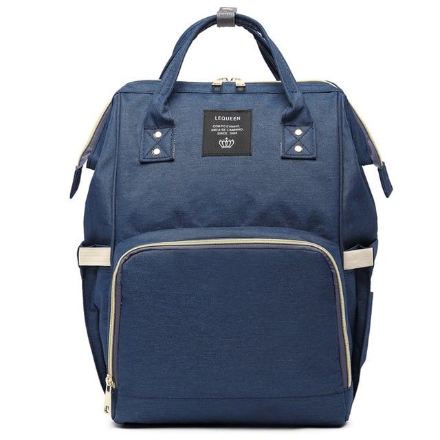 Bolsa Mochila Maternidade Multifunção Impermeável LeQueen - Essential Baby Bag