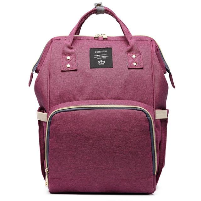 Bolsa Mochila Maternidade Multifunção Impermeável LeQueen - Essential Baby Bag