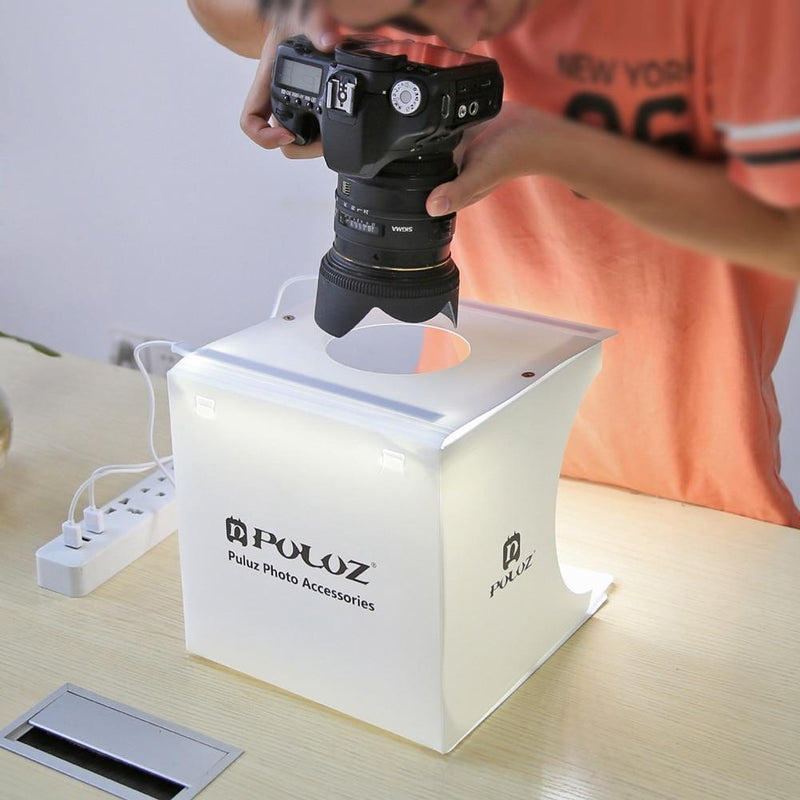 Estúdio Fotográfico Portátil com LED Cabine Photo Studio Box PULUZ