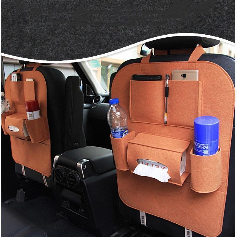 Organizador de Carro para Banco em Couro Porta Objetos Multi-Pocket