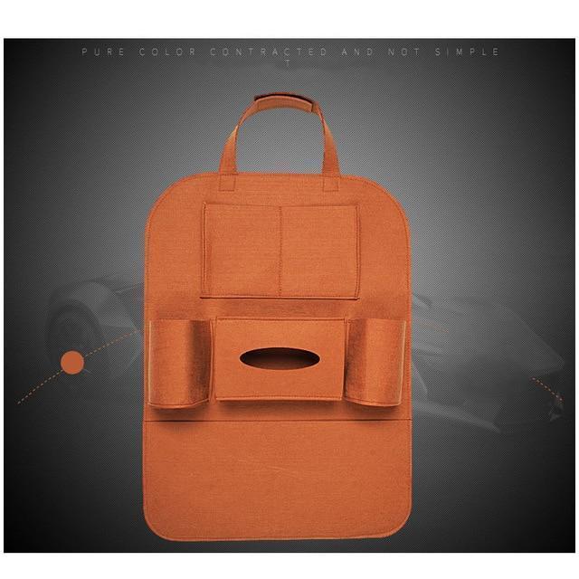 Organizador de Carro para Banco em Couro Porta Objetos Multi-Pocket