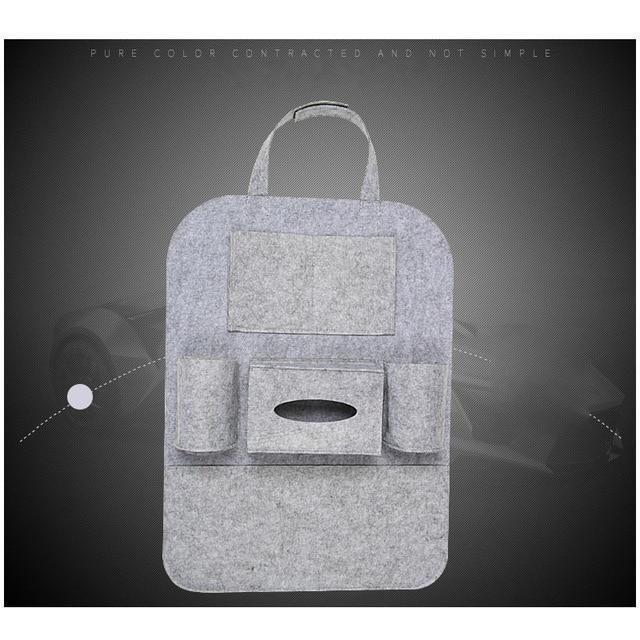 Organizador de Carro para Banco em Couro Porta Objetos Multi-Pocket