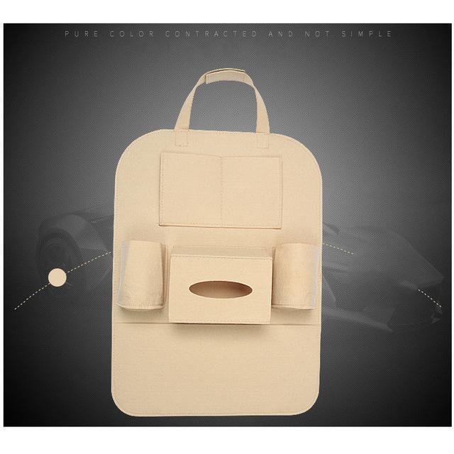 Organizador de Carro para Banco em Couro Porta Objetos Multi-Pocket