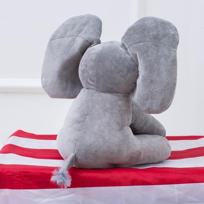 Elefante de Pelúcia Musical Canta e Mexe as Orelhas