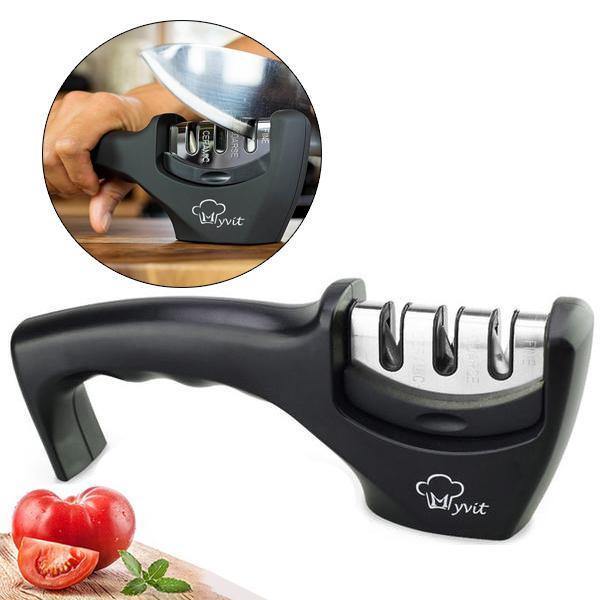 Afiador de Facas e Tesouras 3 em 1 Profissional MasterSharp Pro