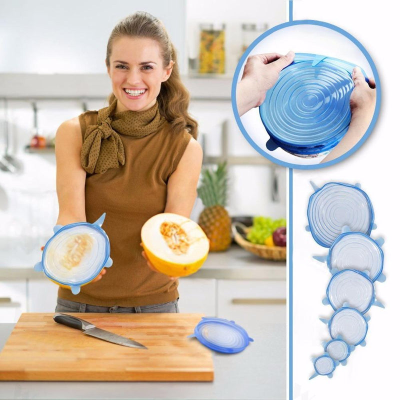 Stretch & Fit - Tampas de Silicone Flexivel (6pcs) - FlexCovers