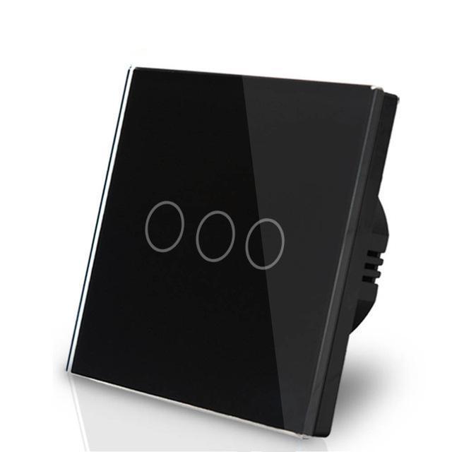 Smart Interruptor Wifi Touch Screen Wallpad 3 Teclas - Quadrado