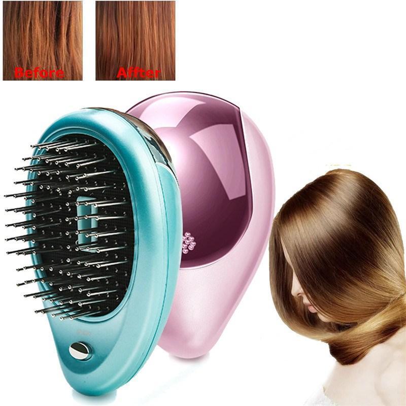 Escova de Cabelo Iônica Elétrica - Alisadora Portátil NoFrizz-H