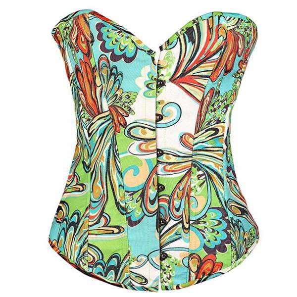 Conjunto Corset Estiloso Sexy de Borboletas