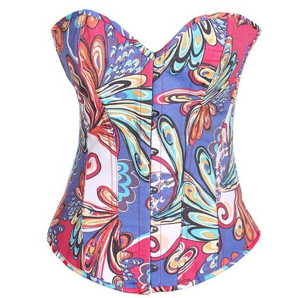 Conjunto Corset Estiloso Sexy de Borboletas