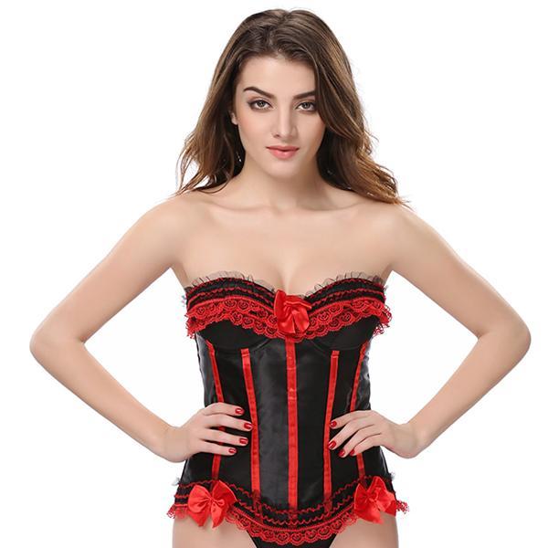 Corset Com Rendas Ajustável