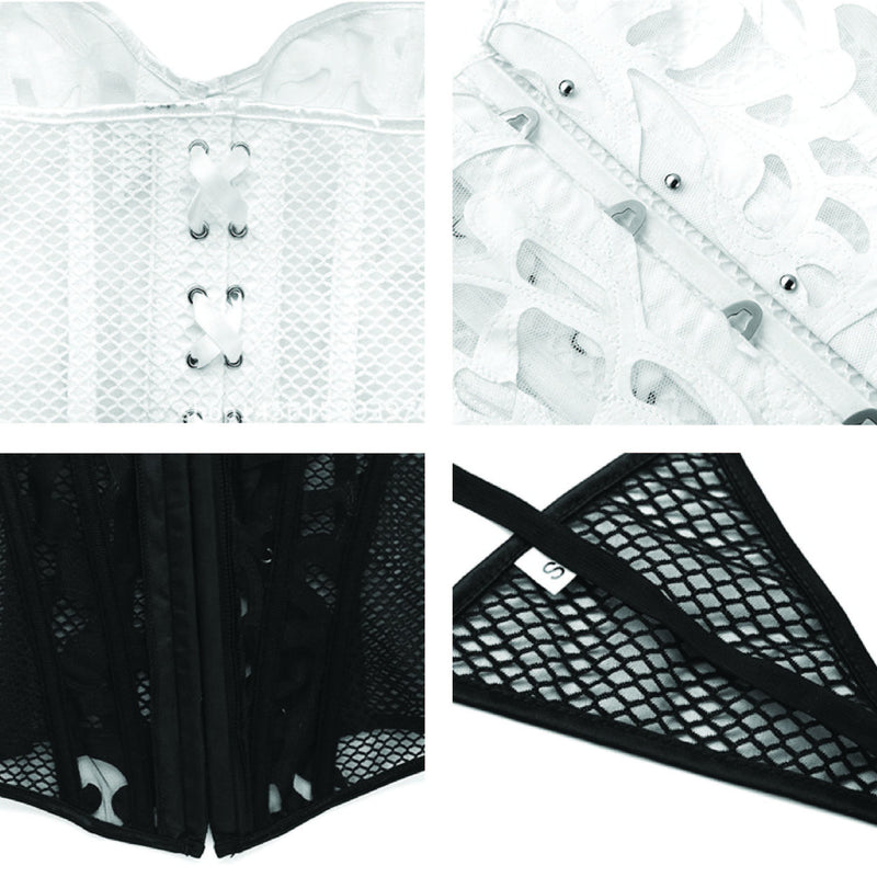 Corset Sexy Rendado e Transparente