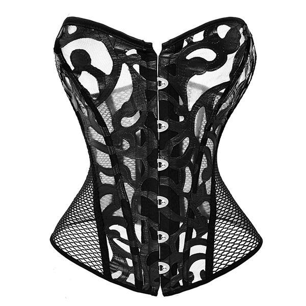 Corset Sexy Rendado e Transparente