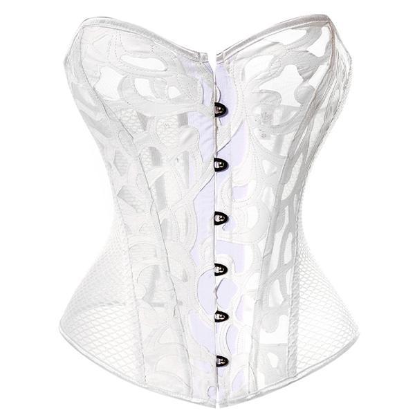 Corset Sexy Rendado e Transparente