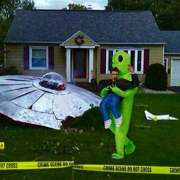 Fantasia Unissex Criativa para Todas as Festas Alien ET Inflável