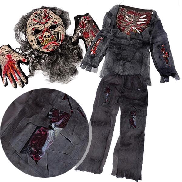 Fantasia de HalloWeen Zumbi Esqueleto