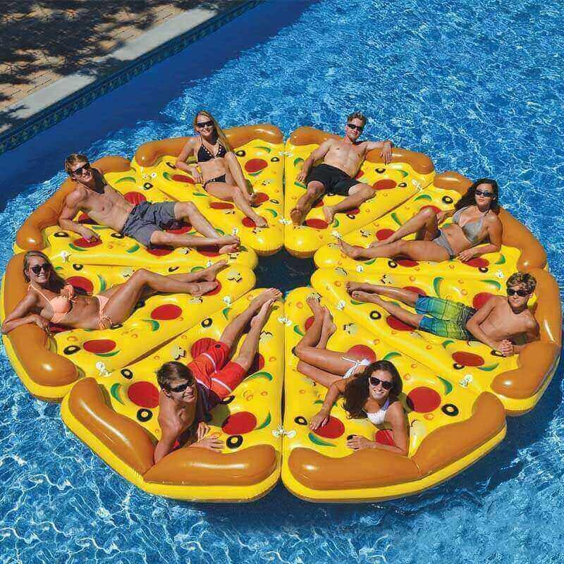 Boia de Fatia de Pizza Inflável