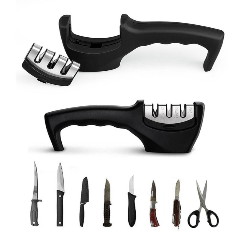 Afiador de Facas e Tesouras 3 em 1 Profissional MasterSharp Pro