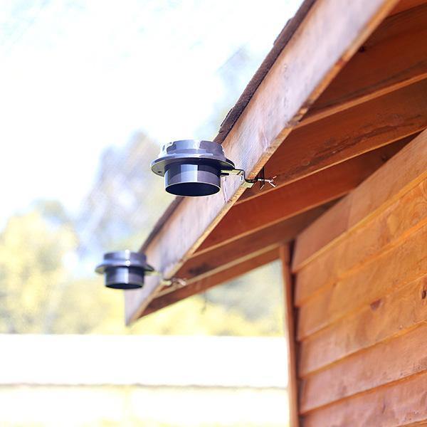 2 Peças de Luz de OVNI de Calhas com Energia Solar - Ovni-light