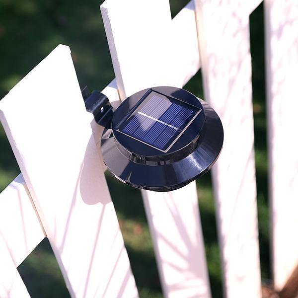 2 Peças de Luz de OVNI de Calhas com Energia Solar - Ovni-light