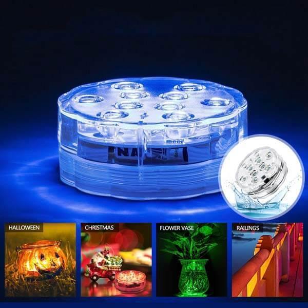 Luz Aquática RGB com Controle Remoto - ColorWave