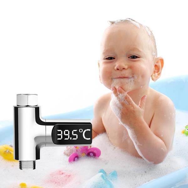 Termômetro LED Digital para Chuveiro sem Bateria - Showertime Tech