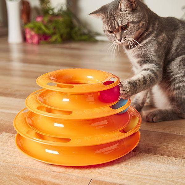 Disco de 3 Trilhas para Gato - Paws and Play