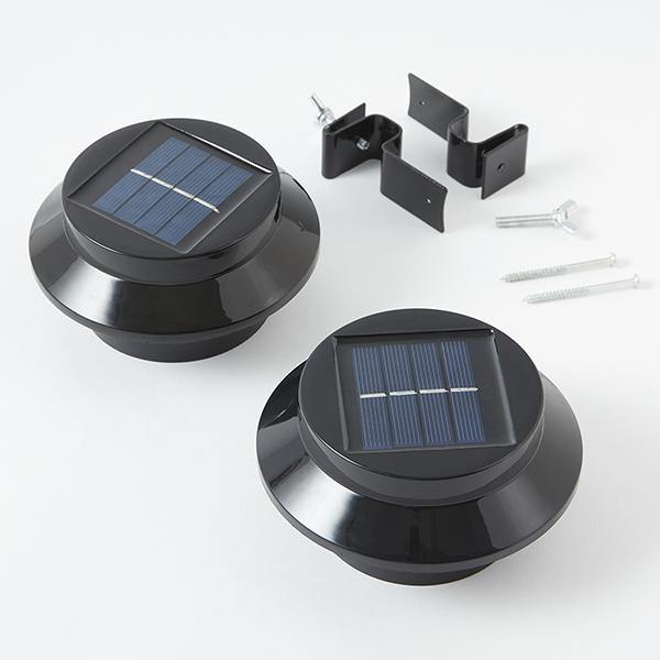 2 Peças de Luz de OVNI de Calhas com Energia Solar - Ovni-light