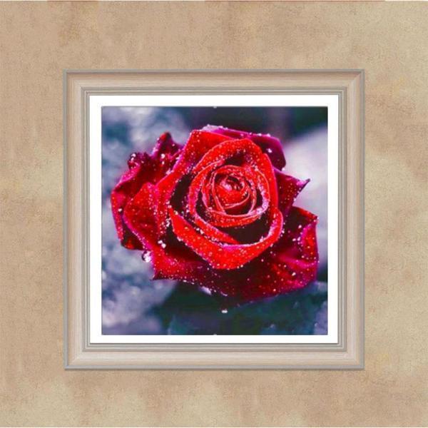 Vibrant Rose - Kit de Bordado Diamante