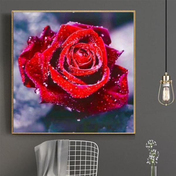Vibrant Rose - Kit de Bordado Diamante