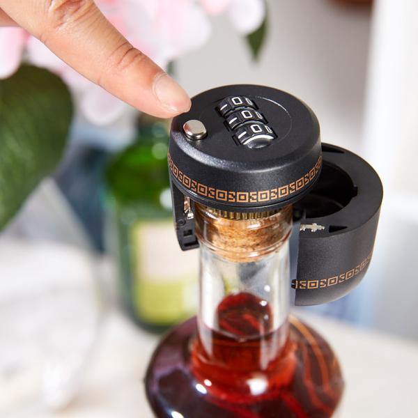 2 Peças de Fechadura de Combinação para Garrafa de Vinho - VinGuard Lock